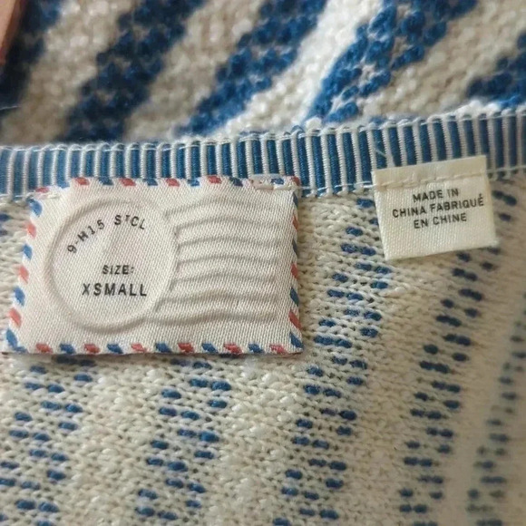 Anthropologie Blue and white Striped Tunic - Picture 7 of 9